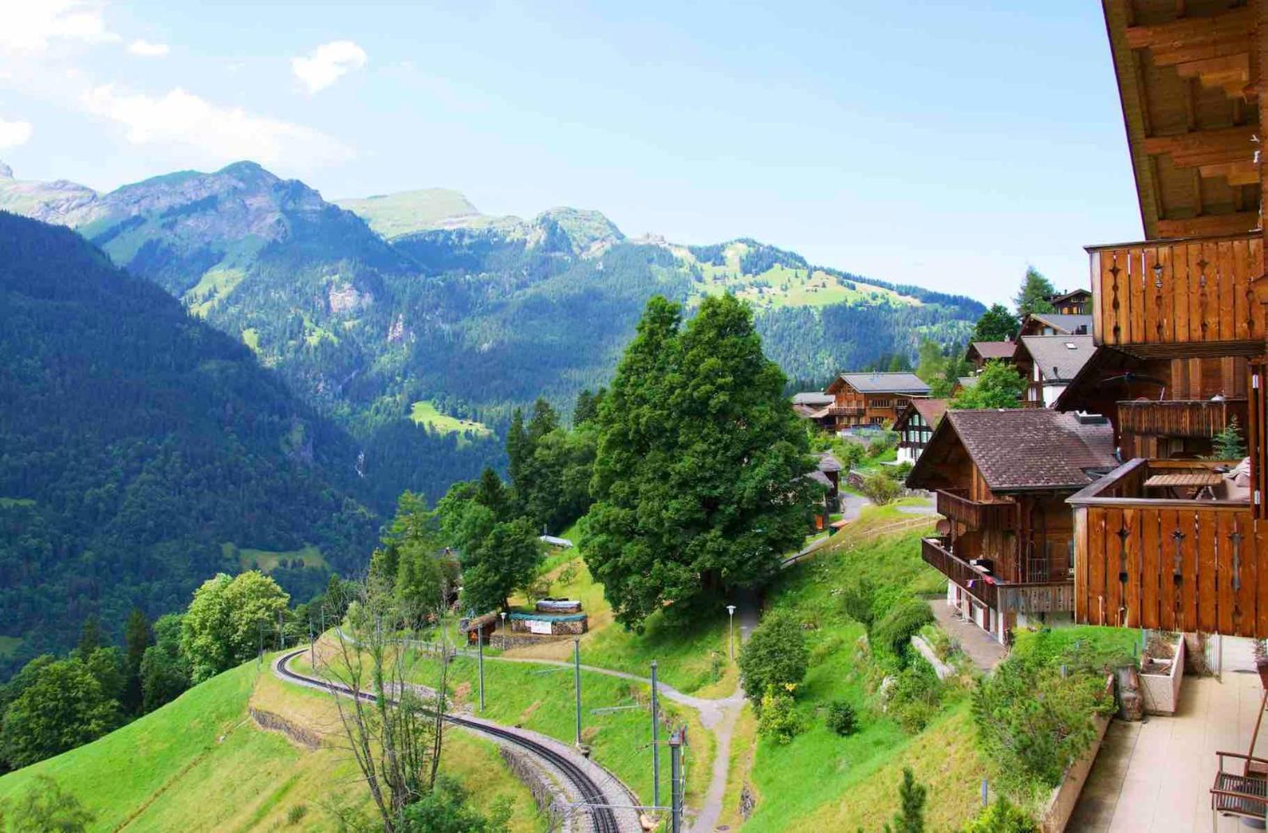 Holiday Flat #1, Chalet Aberot, Wengen, Switzerland Luaran gambar