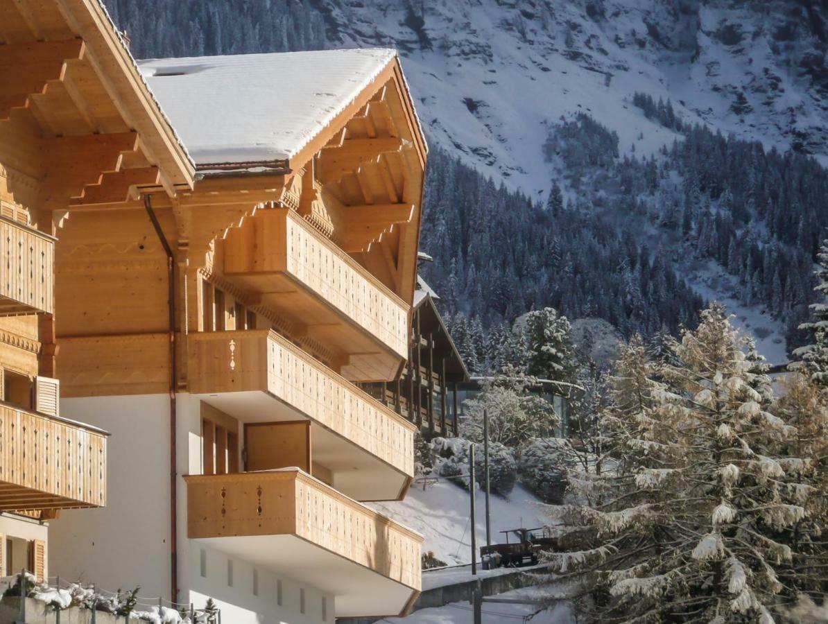 Holiday Flat #1, Chalet Aberot, Wengen, Switzerland Luaran gambar