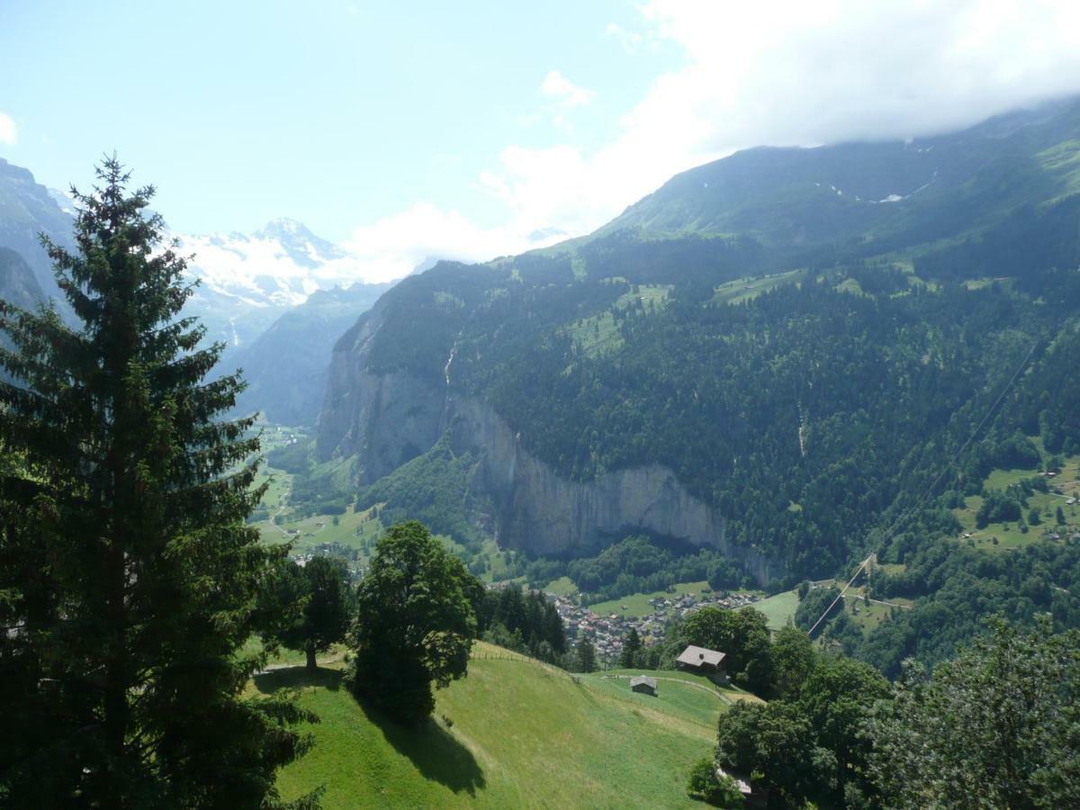 Holiday Flat #1, Chalet Aberot, Wengen, Switzerland Luaran gambar