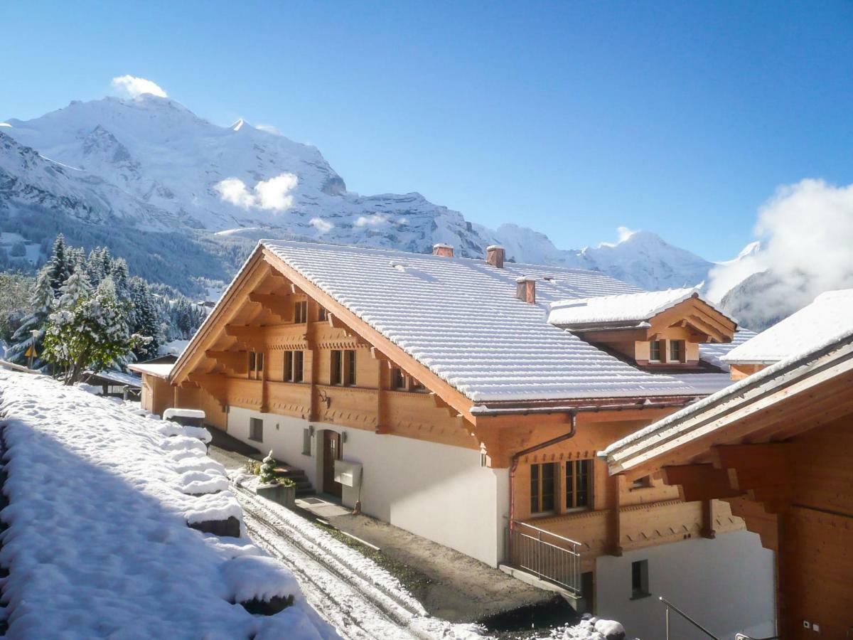 Holiday Flat #1, Chalet Aberot, Wengen, Switzerland Luaran gambar