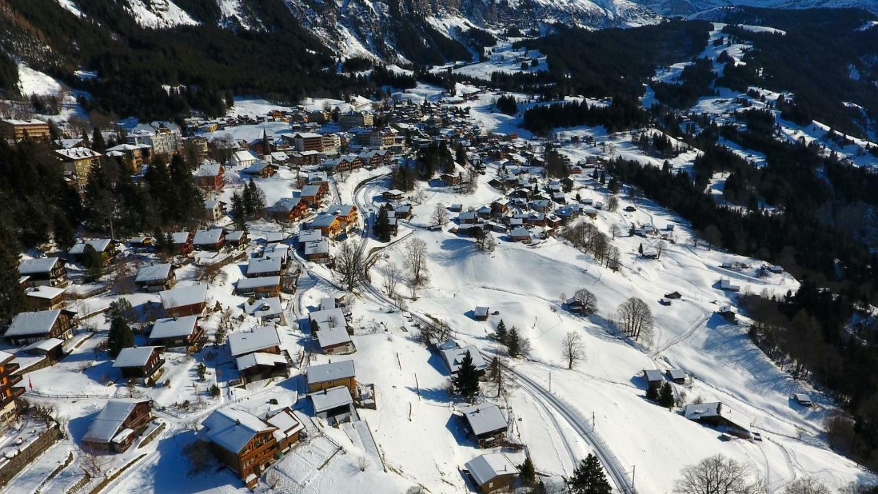 Holiday Flat #1, Chalet Aberot, Wengen, Switzerland Luaran gambar