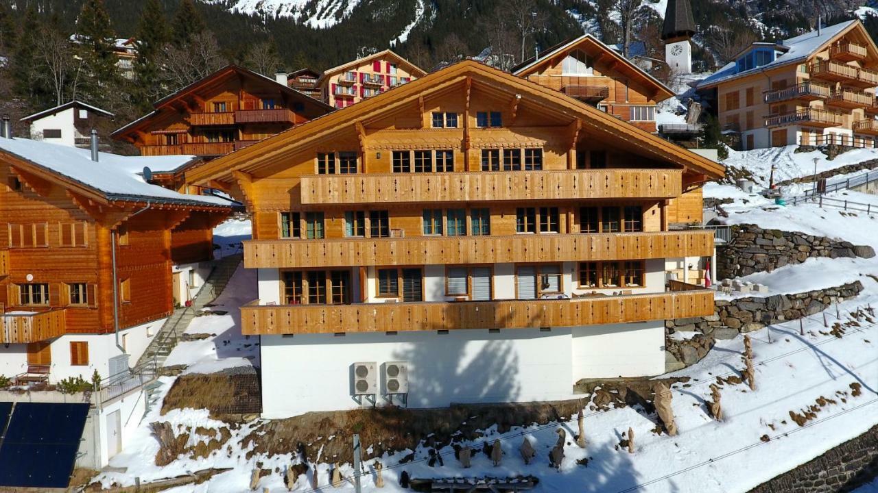 Holiday Flat #1, Chalet Aberot, Wengen, Switzerland Luaran gambar