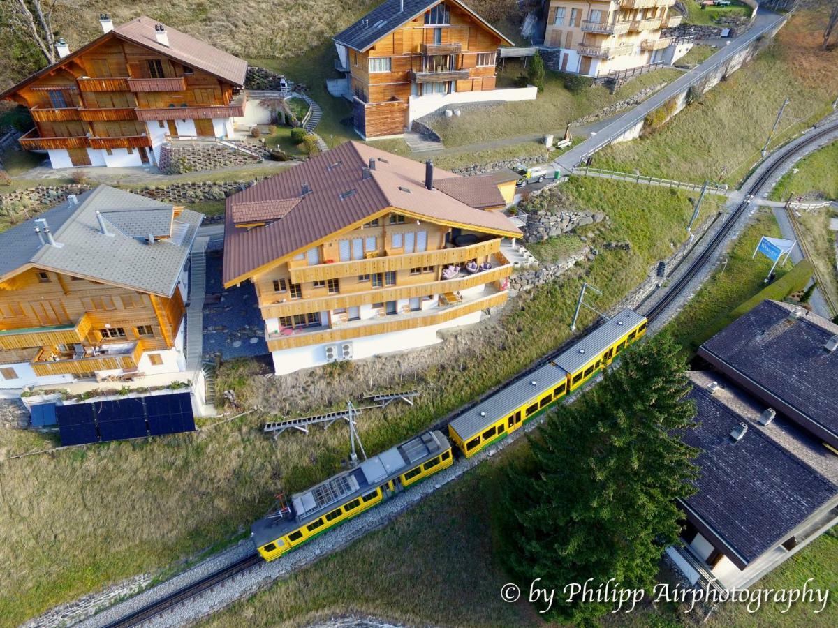 Holiday Flat #1, Chalet Aberot, Wengen, Switzerland Luaran gambar
